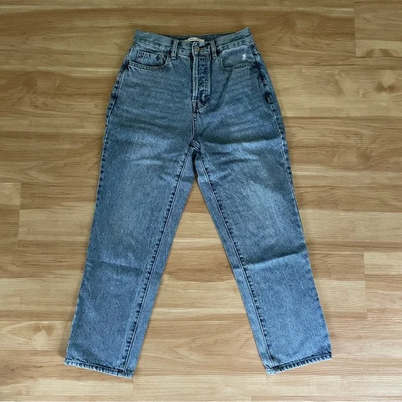 PacSun High Rise Straight Leg Jeans Blue Button Fly Women’s Size 26 - Picture 1 of 12